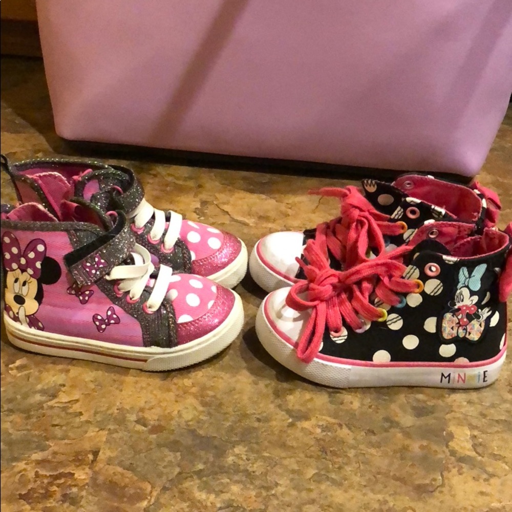 Toddlers Minnie zip up shoes